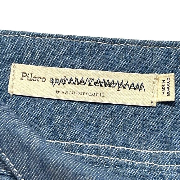 NWT Anthropologie PILCRO High Rise Wide Leg Trouser Jeans 32 - Picture 5 of 11